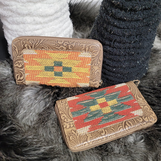 Mandala wallet Saddle Blanket Rug Design
