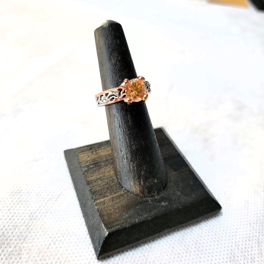 Champagne Rose Gold Cocktail Ring