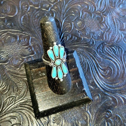 Punchy Western Turquoise Rings