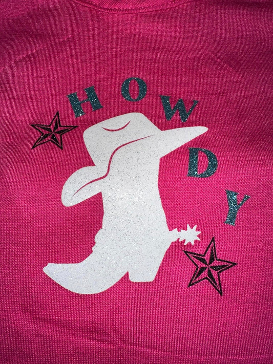 Glitter HOWDY Cowgirl T-Shirt