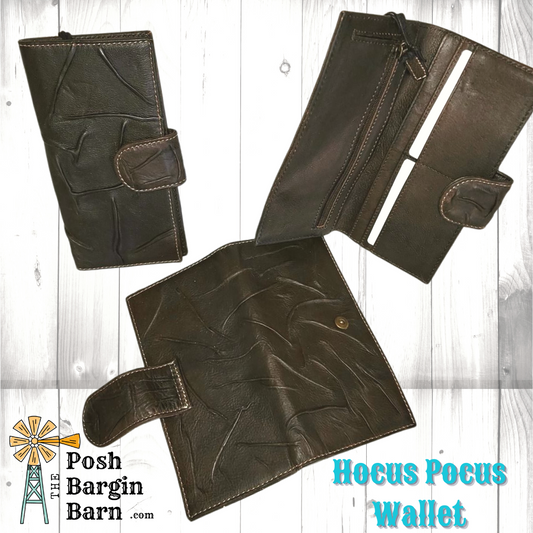 Hocus Pocus Leather Cowhide Wallet