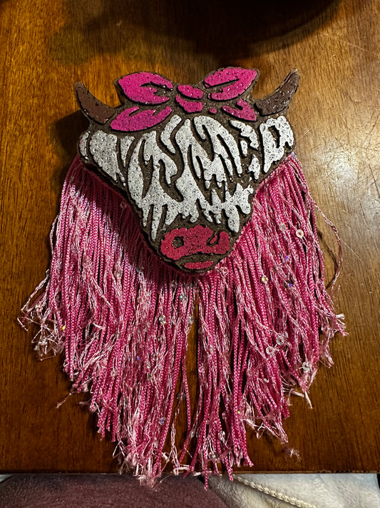 Pink Highland Cow 🐮 🎀