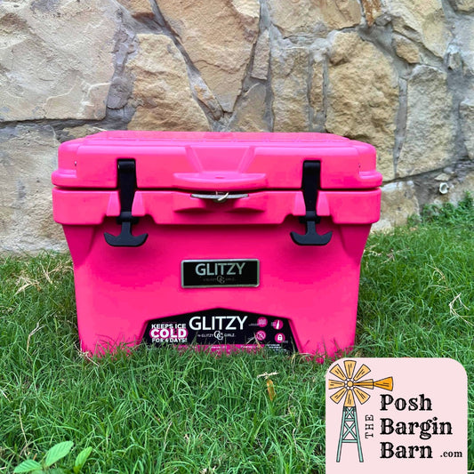 Hot Pink Glitzy Cooler 👄🎀 The Posh Bargin Barn
