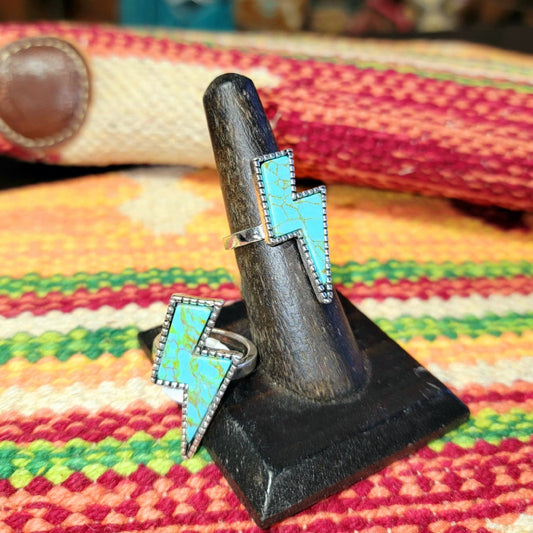 Punchy Western Turquoise Rings