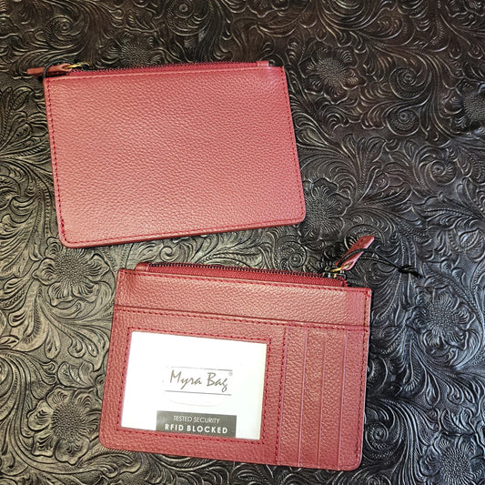 Foothill Creek Credit Card Holder in Red