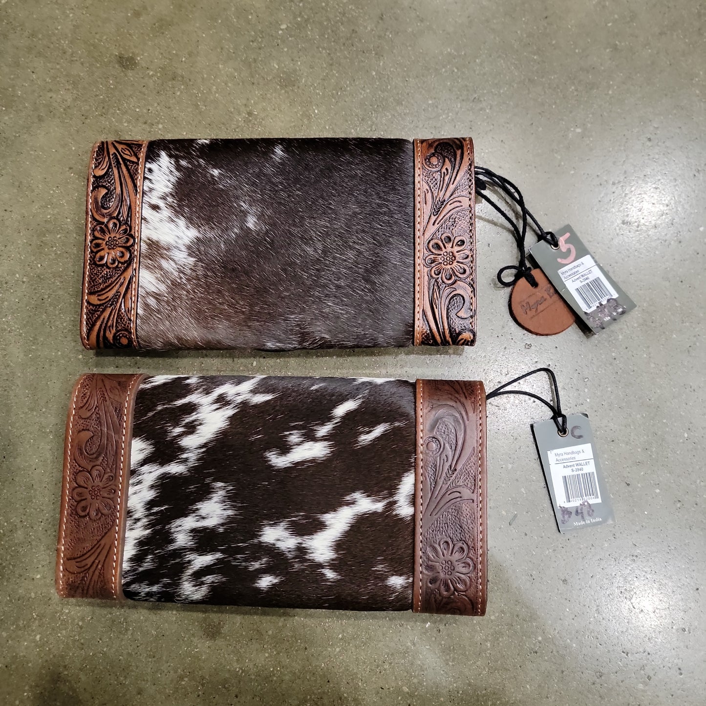 Advent Leather Tooled Wallet Hand Crafted Hide