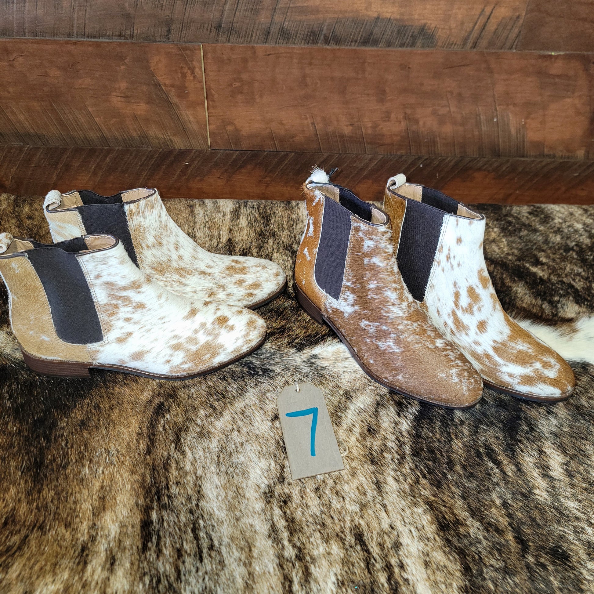 Cowhide Leather Gallant Brown Booties