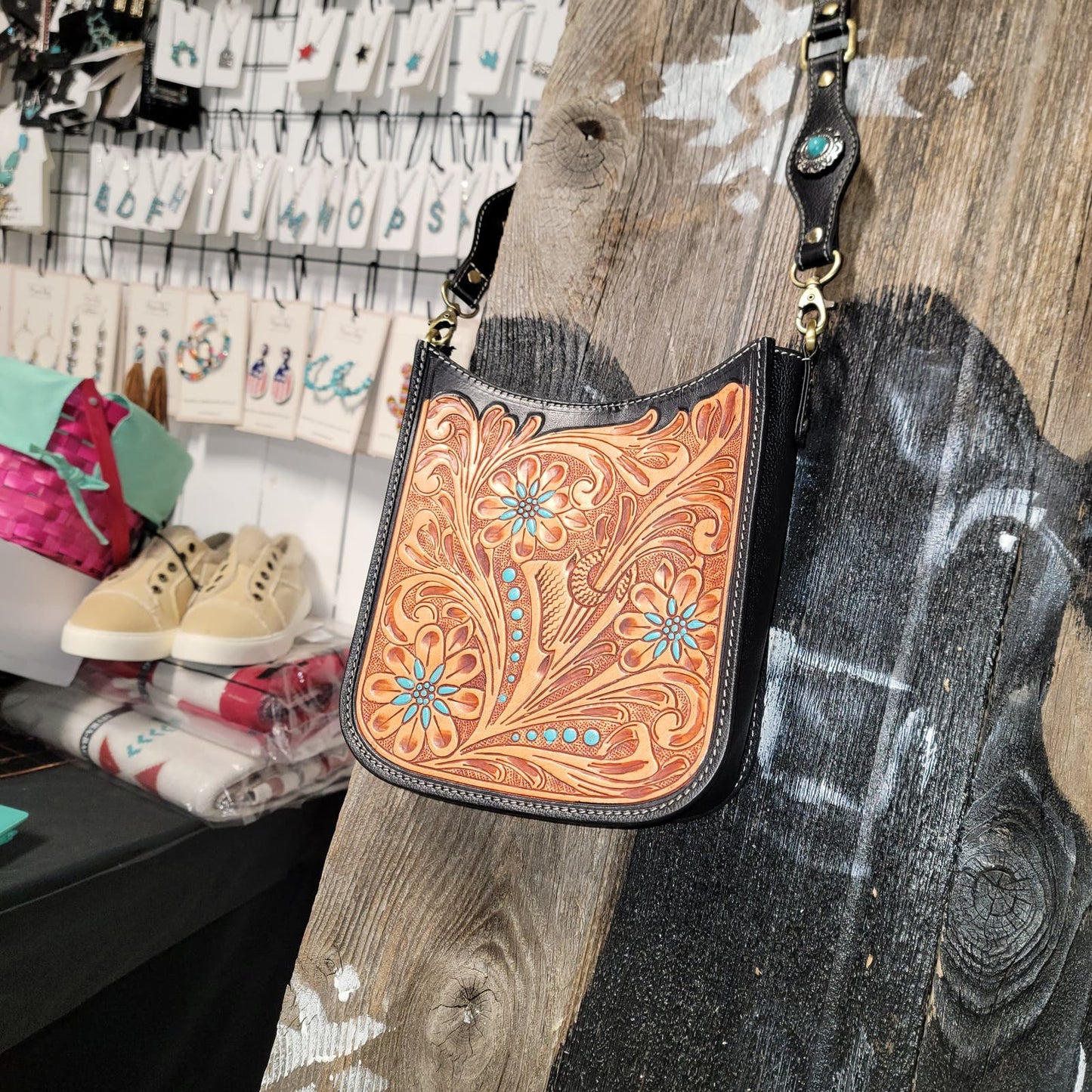 Belle's Peak Hand-tooled Bag