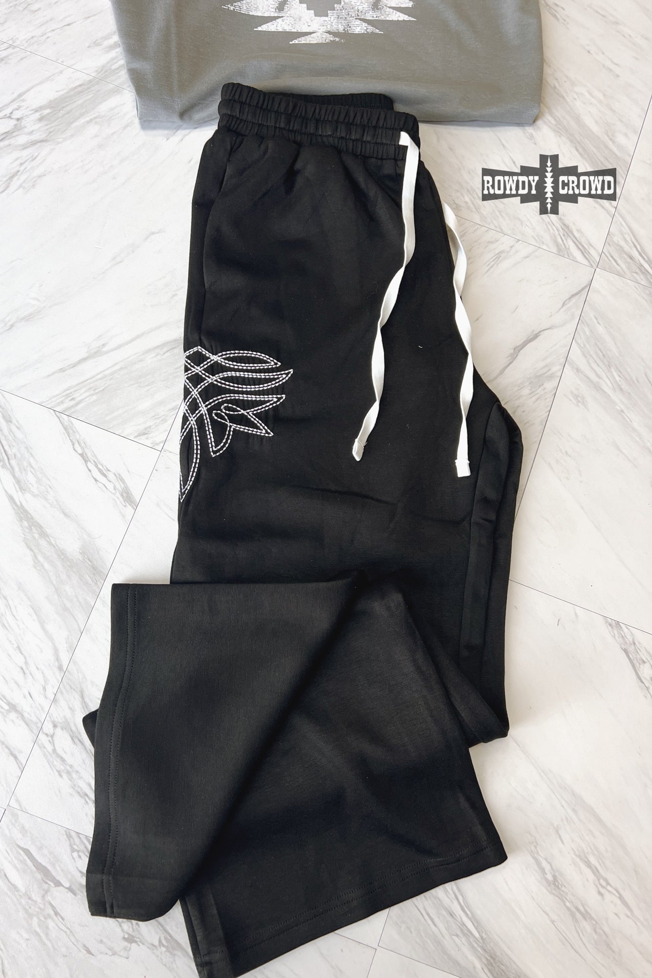 Boot Stitch Sweats by Rowdy Crowd