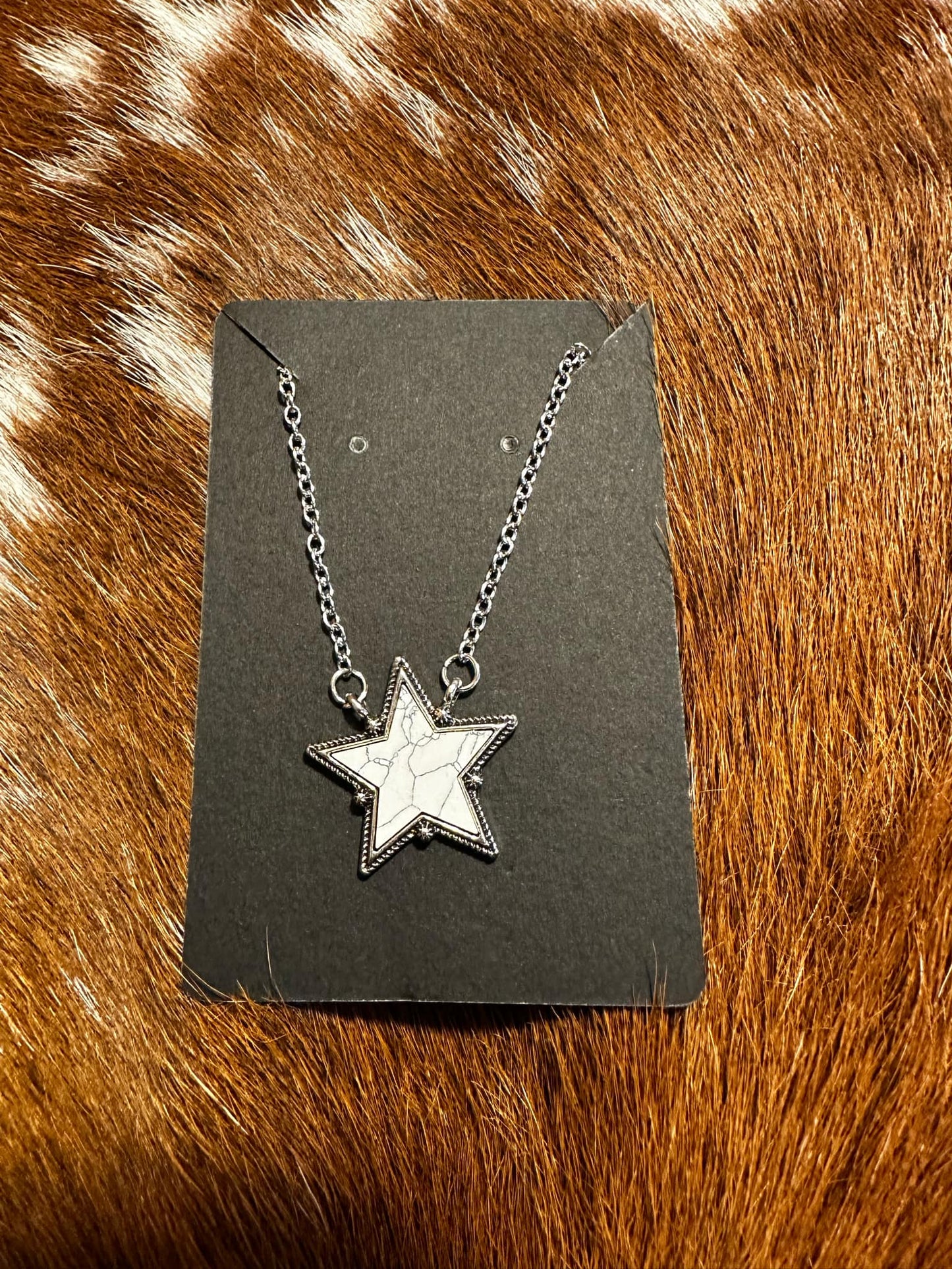 White Star Pendant Necklace