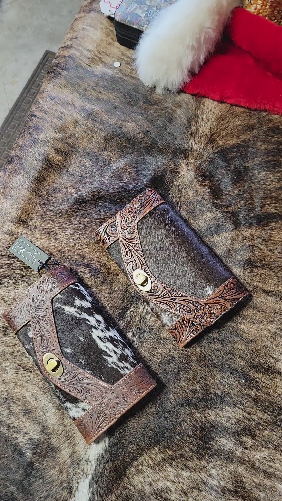 Advent Leather Tooled Wallet Hand Crafted Hide