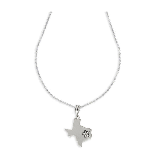 Texas Silver Star Necklace