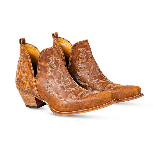 Genuine Leather Dixon Cowgirl Booties
