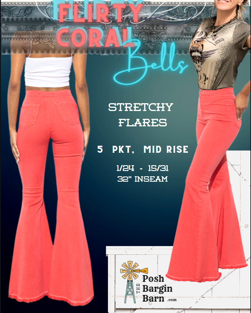 NEW Flares! 5 Pocket Style Jean Mid Rise