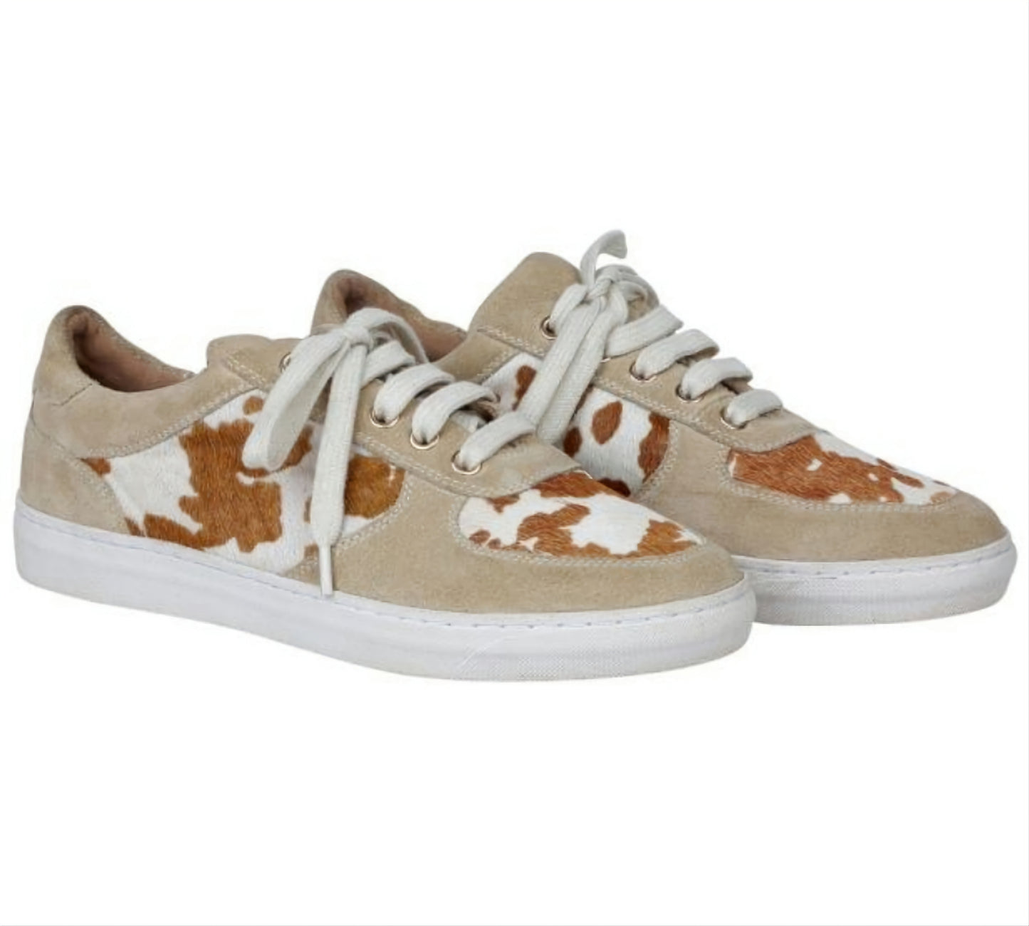 Genuine Leather Cowhide Print Shoe Sneaker 