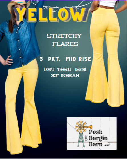 NEW Flares! 5 Pocket Style Jean Mid Rise